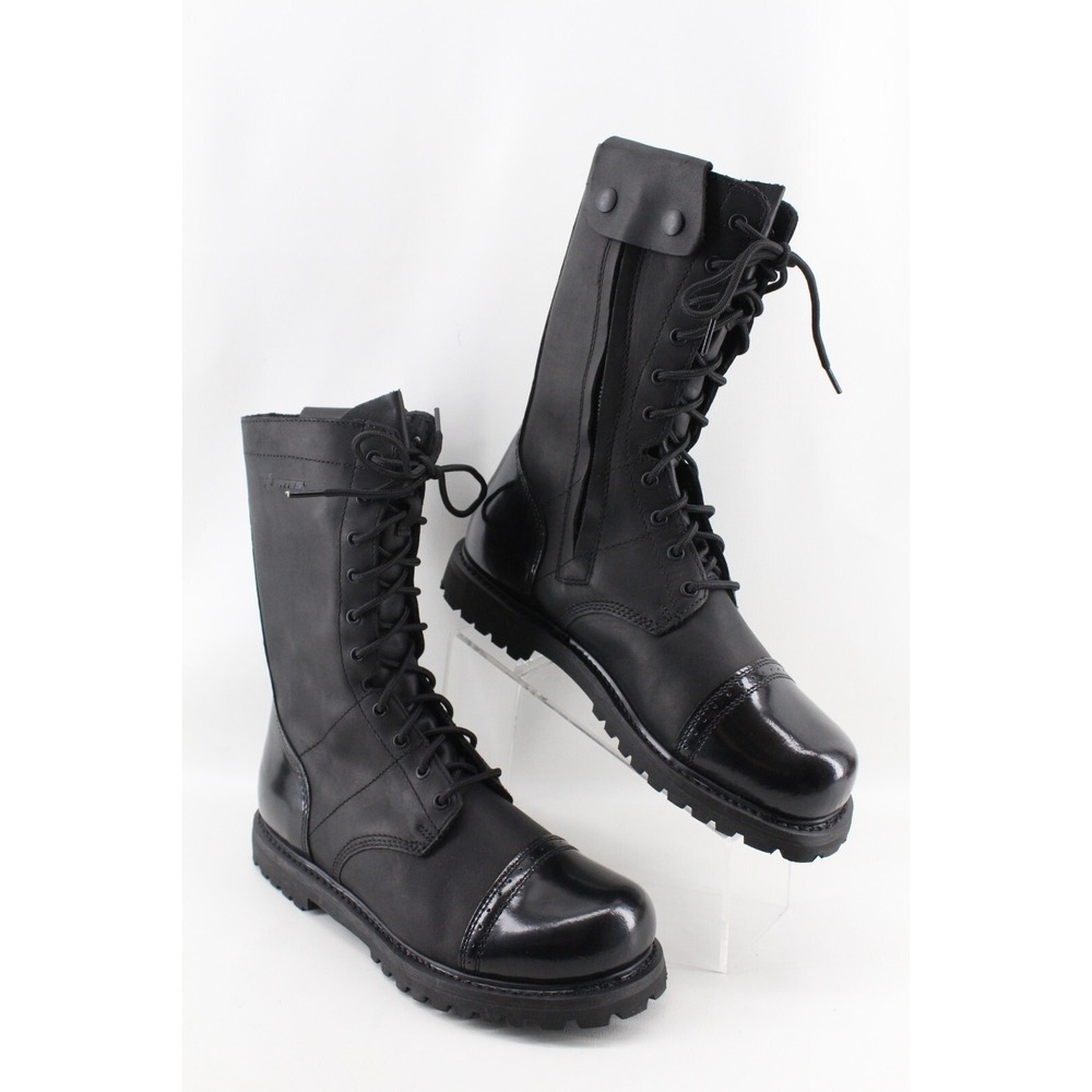BATES 11" PARATROOPER SIDE ZIP MENS BLACK TACTICAL COMBAT BOOTS E02184 11.5 M‎